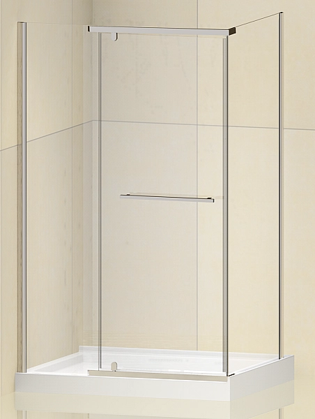 Душова кабіна без піддону Koer SR SC01-120x80x200-TR-01 прозоре скло Easy Clean 8мм, хром (KR5353) - Фото - 5