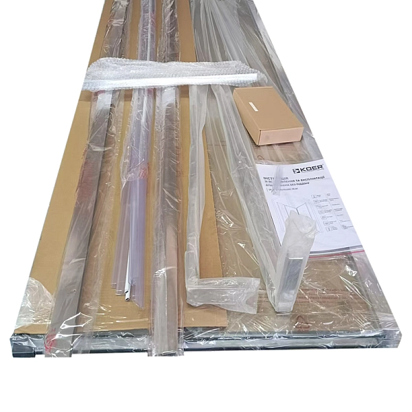 Душова кабіна без піддону Koer SR SC01-120x80x200-TR-01 прозоре скло Easy Clean 8мм, хром (KR5353) - Фото - 3