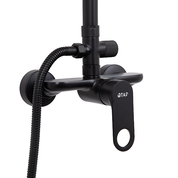 Душевая система для душа Qtap Jay QTJAY110BLM45550 Black Matt - Фото - 3