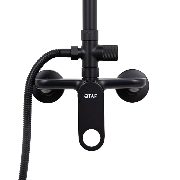 Душевая система для душа Qtap Jay QTJAY110BLM45550 Black Matt - Фото - 4