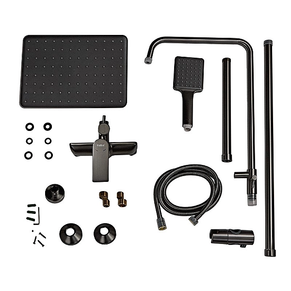 Душова колона із змішувачем та подовжувачем у комплекті Haiba Alex 003-J Graphite (HB3996) - Фото - 5