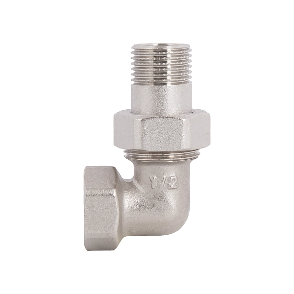 Згін-американка Thermo Alliance Forte 1/2"ВЗ нікельований, кутовий, під плоску прокладку TAFG191W15 - Фото - 3