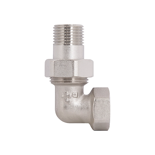 Згін-американка Thermo Alliance Forte 1/2"ВЗ нікельований, кутовий, під плоску прокладку TAFG191W15 - Фото - 4