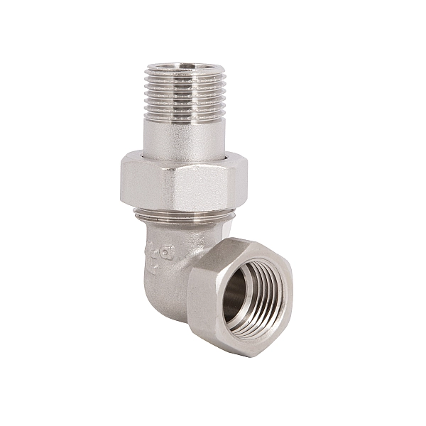 Згін-американка Thermo Alliance Forte 1/2"ВЗ нікельований, кутовий, під плоску прокладку TAFG191W15 - Фото - 5