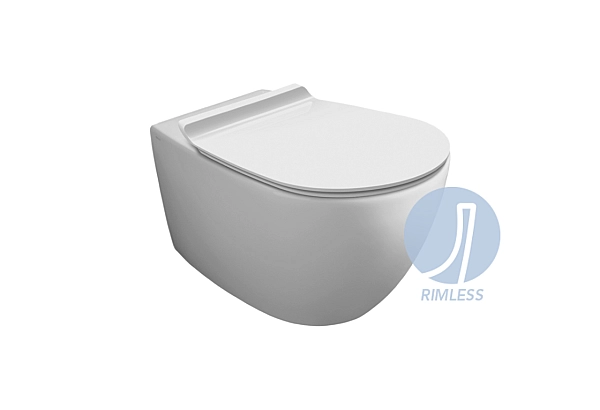 Унітаз підвісний Vignoni Rimless VI18 з кришкою soft-close White matt VI18-F85-VI004WM SIMAS
