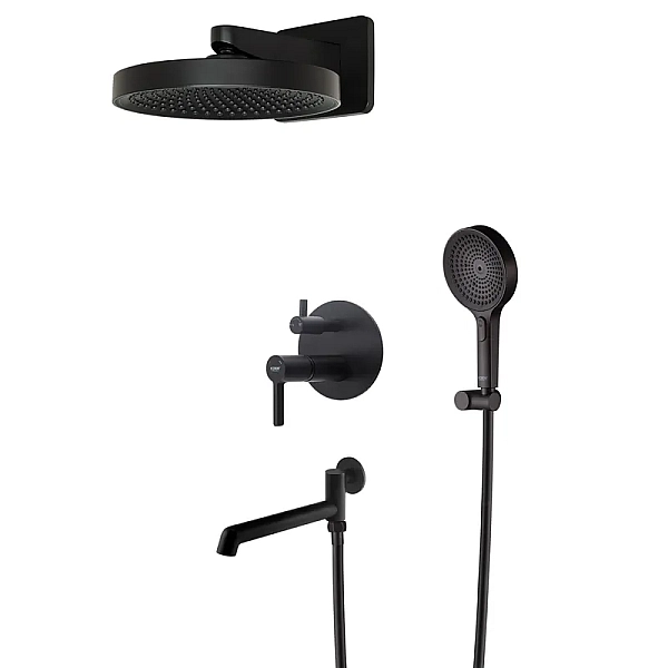 Вбудована душова система Koer KB-66029-05 3 функції Колір чорний (KR5492)