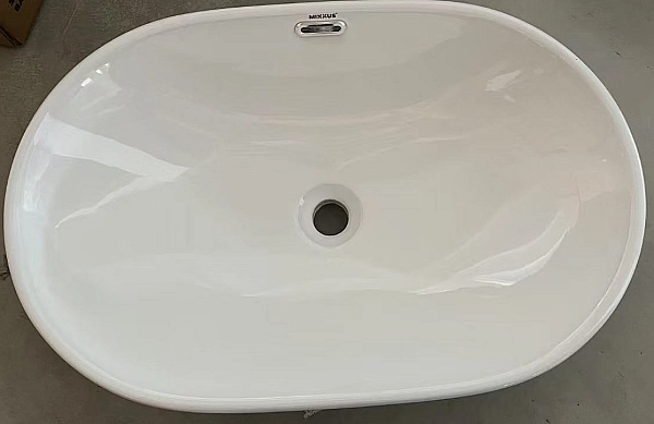 Раковина врізна на стільницю Mixxus Premium ELLIPSE-1601 600х400х190mm з переливом (MP6569) - Фото - 9