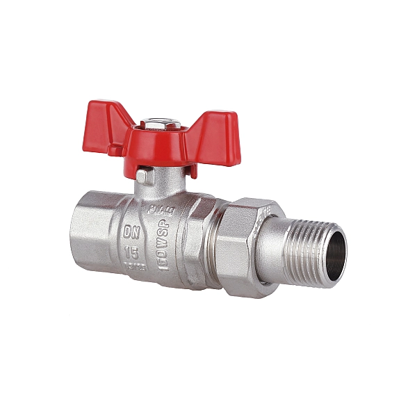 Кран шаровой "Американка" Thermo Alliance Forte 1/2" прямой SF220W15 - Фото - 3