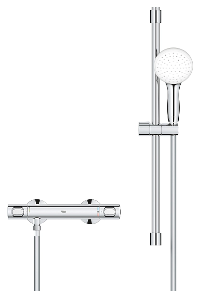 Термостат для душу Grohe Grohtherm 500 з душовим гарнітуром (34796001) - Фото - 4