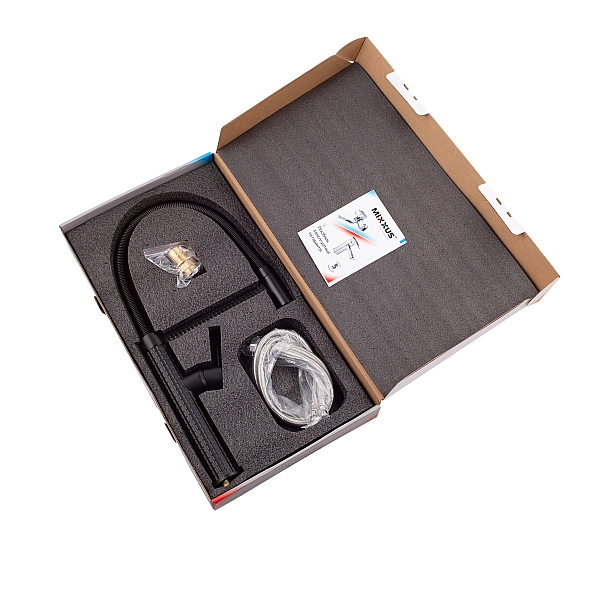 Змішувач для кухні Mixxus Premium Spark 017 BLACK (MI6969) - Фото - 2