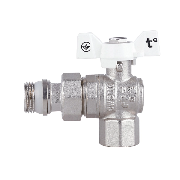 Кран кульовий "Американка" Thermo Alliance Forte 1/2" з антипротіканням кутовий SF223W15 - Фото - 4