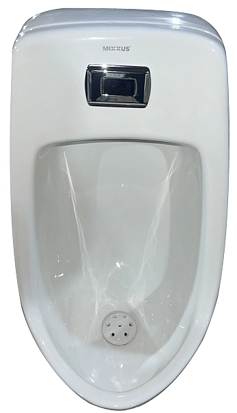 Пісуар підвісний Mixxus Premium BEVEL-1001 390x395x795mm з ІЧ-датчиком автоматичного змиву (MP6661) - Фото - 2