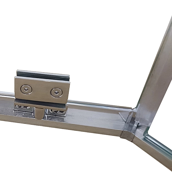 Душова кабіна без піддону Koer SR SC06-100x100x200-TR-01 прозоре скло Easy Clean 8мм, хром (KR5365) - Фото - 5