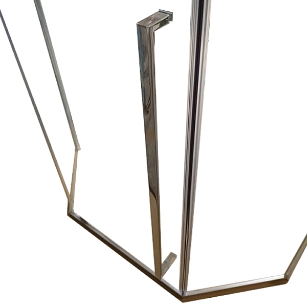 Душова кабіна без піддону Koer SR SC06-100x100x200-TR-01 прозоре скло Easy Clean 8мм, хром (KR5365) - Фото - 7