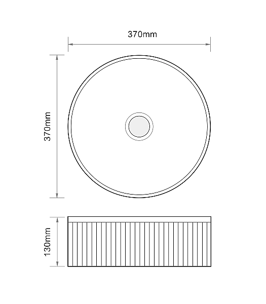 Раковина накладна Mixxus Premium WAVE-0102 MARBLE 370х370х130mm (MP6528) - Фото - 7