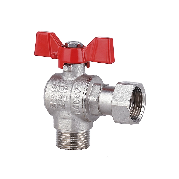 Кран шаровой с накидной гайкой Thermo Alliance Forte 1/2" ВН для воды угловой SF224W15 - Фото - 3