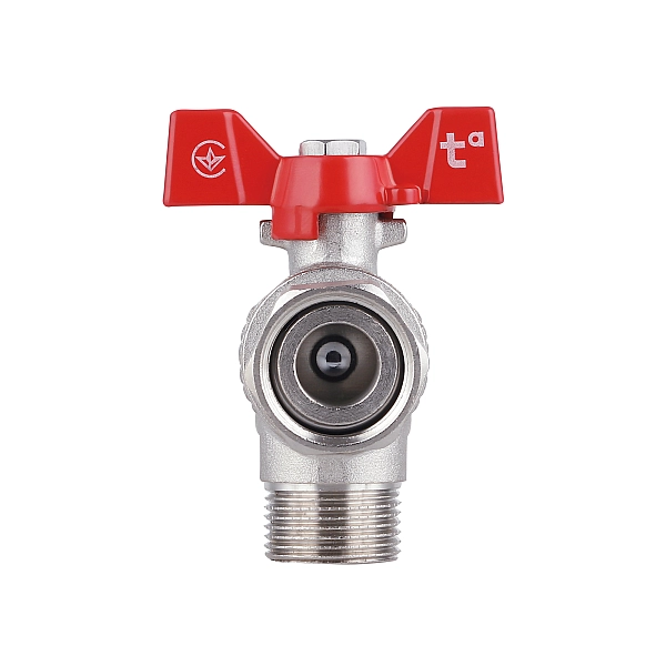 Кран шаровой с накидной гайкой Thermo Alliance Forte 1/2" ВН для воды угловой SF224W15 - Фото - 6