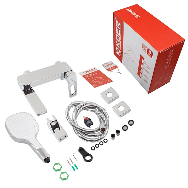 Змішувач для ванни Koer KB-41031-01 з коротким виливом (KR5436) - Фото - 3