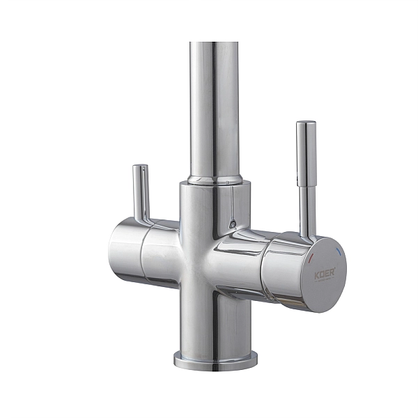 Змішувач для кухні Koer KB-72025-01 з виходом для питної води (вилив - пружина) (KR5014) - Фото - 8