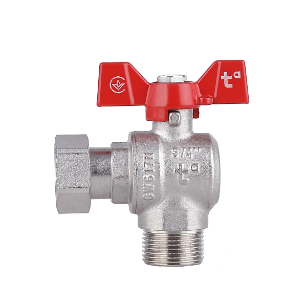 Кран кульовий з накидною гайкою Thermo Alliance Forte 3/4" ВЗ для води кутовий SF224W20 - Фото - 4