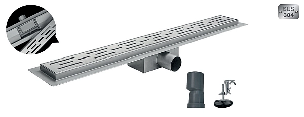 Душовий трап із нержавіючої сталі SUS304 Koer FD01-70x500 (KR3265) - Фото - 3