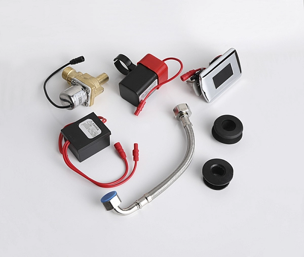 Пісуар підлоговий Mixxus Premium BEVEL-0901 380x405x1000mm з ІЧ-датчиком автоматичного змиву (MP6665) - Фото - 3