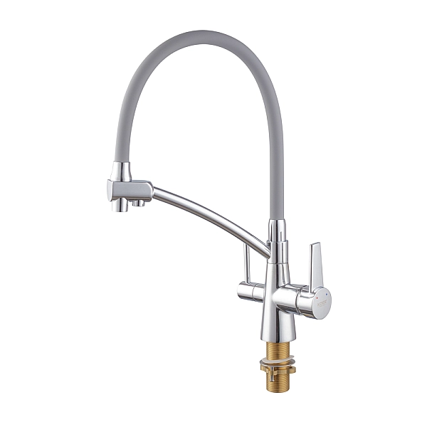 Кухонний змішувач з силік. виливом і вих. для питної води KOER KB-72003-01 (KR3375) - Фото - 2