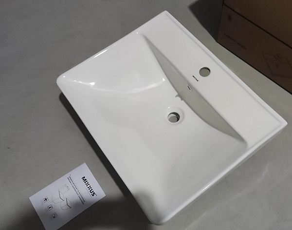 Раковина меблева MIXXUS PREMIUM STYLE-1501 600х480х190mm з отвором під змішувач та переливом (MP6498) - Фото - 8