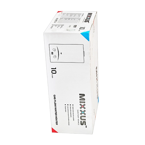 Газова колонка MIXXUS GWH-0510 BASIC GLASS димохідна 10 л/хв (панель зі скла з малюнком) (WH0026) - Фото - 6