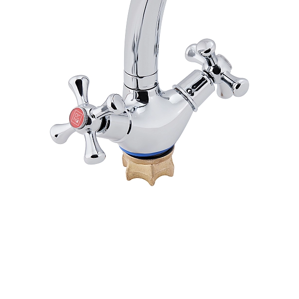 Змішувач для кухні Lidz Lamb 272F двохвентильний LDLAM272FCRM22018 Chrome - Фото - 3