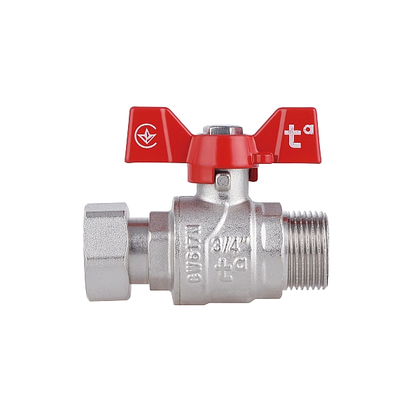 Кран шаровой с накидной гайкой Thermo Alliance Forte 3/4" ВН для воды прямой SF261W20 - Фото - 5