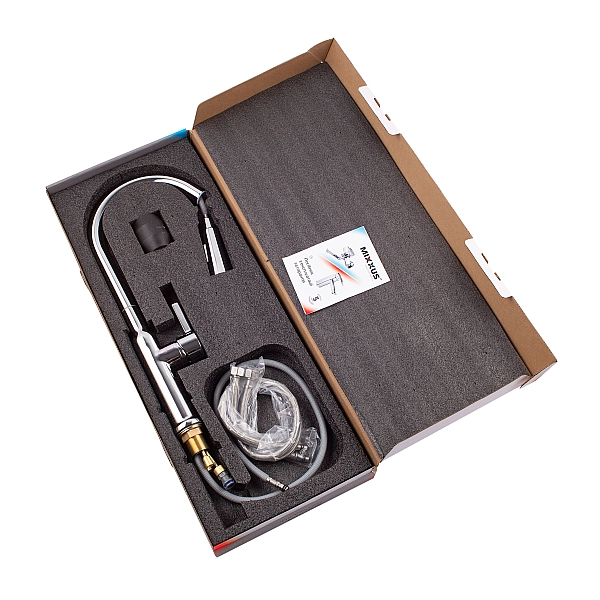 Змішувач для кухні з висувним виливом Mixxus Premium PULL 014 (MI6958) - Фото - 5