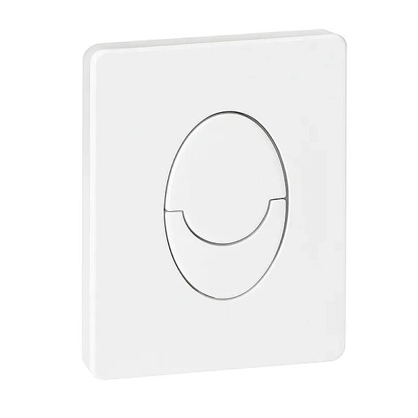 Панель змиву пластикова Koer KT-0606-03 157x198x3mm, кнопка закруглена (колір білий) (KR5713)