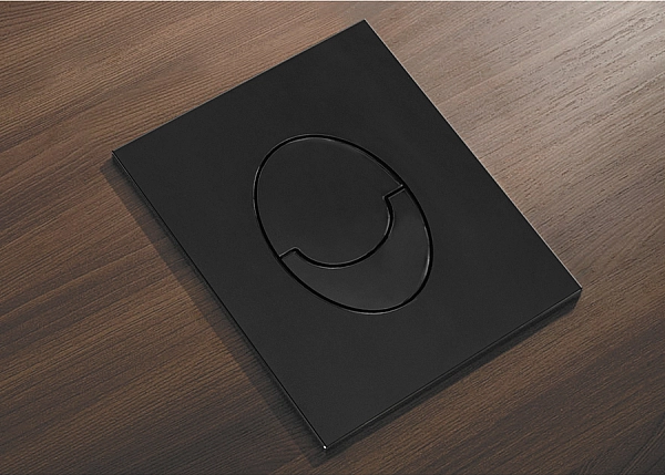 Панель змиву пластикова Koer KT-0606-05 157x198x3mm, кнопка закруглена (KR5343) - Фото - 5