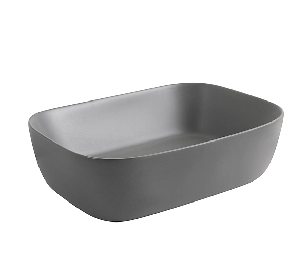 Раковина накладна Mixxus Premium DIVERSE-0116 GRAY 455x330x135mm (MP6651) - Фото - 5
