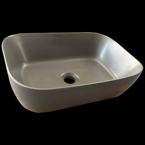 Раковина накладна Mixxus Premium DIVERSE-0116 GRAY 455x330x135mm (MP6651) - Фото - 6