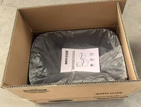 Раковина накладна Mixxus Premium DIVERSE-0116 GRAY 455x330x135mm (MP6651) - Фото - 7