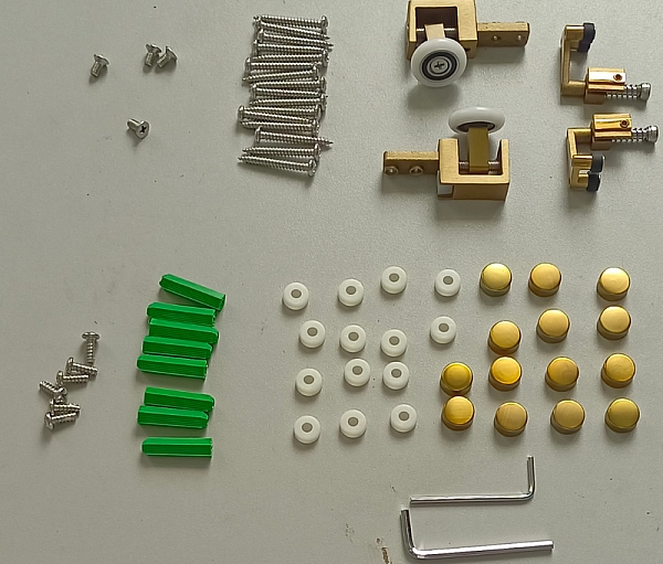 Душова кабіна без піддону Koer SR SC09-90x90x200-R-TR-12 прозоре скло Easy Clean 6мм Матове золото (KR5771) - Фото - 4