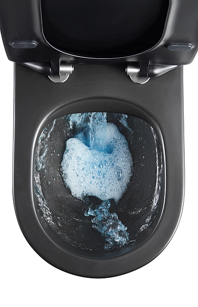 Унітаз підвісний Mixxus Premium Ellipse-0303-R Black 520x365x360mm, система змиву RIMLESS (MP6464) - Фото - 2