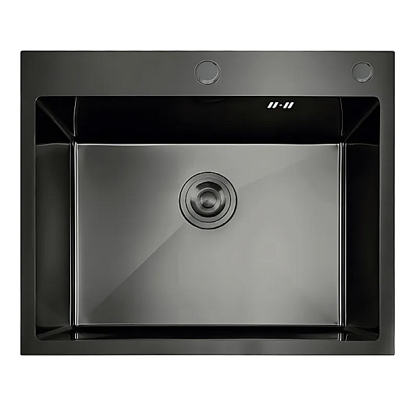 Мийка з нержавіючої сталі MIXXUS MH5843 DECOR GRAPHITE (MH5843 DECOR NANO-BLACK) (3.0/0.8) колір графіт (MI7042)