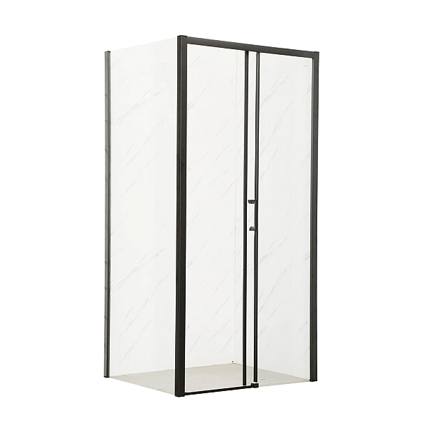 Душова кабіна без піддону Mixxus Premium DIVERSE SC03-100x80x195-TR Black прозоре скло 6мм (MI6866) - Фото - 8