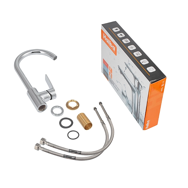 Змішувач для кухні Haiba Troya 017 Nut (HB9662) - Фото - 2