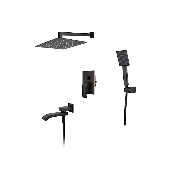 Вбудована душова система із змішувачем Koer KB-66007-05 (Колір чорний) (KR3465) - Фото - 7