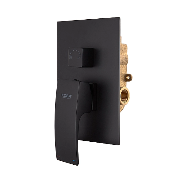 Вбудована душова система із змішувачем Koer KB-66007-05 (Колір чорний) (KR3465) - Фото - 5