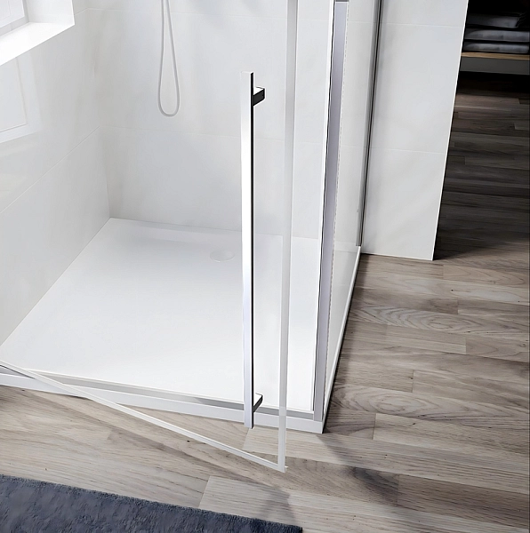 Душова кабіна без піддону Koer SR SC08-90x90x200-TR-01 прозоре скло Easy Clean 6мм, хром (KR5371) - Фото - 3