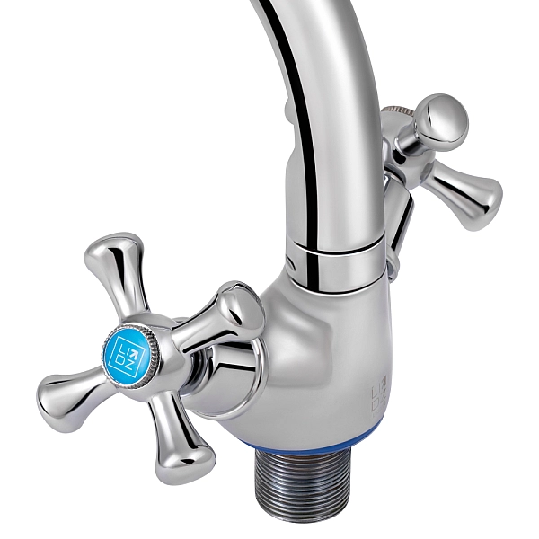 Змішувач для кухні Lidz Lamb 276F двохвентильний LDLAM276FCRM22019 Chrome - Фото - 6