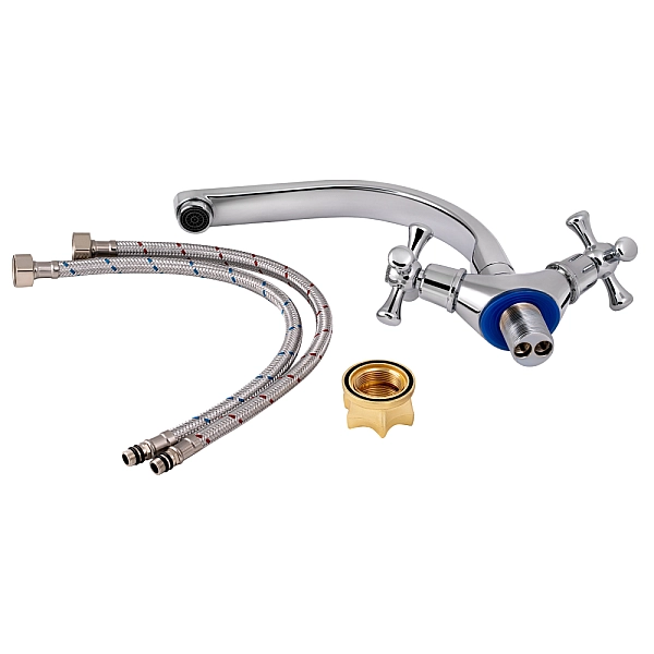 Змішувач для кухні Lidz Lamb 276F двохвентильний LDLAM276FCRM22019 Chrome - Фото - 7