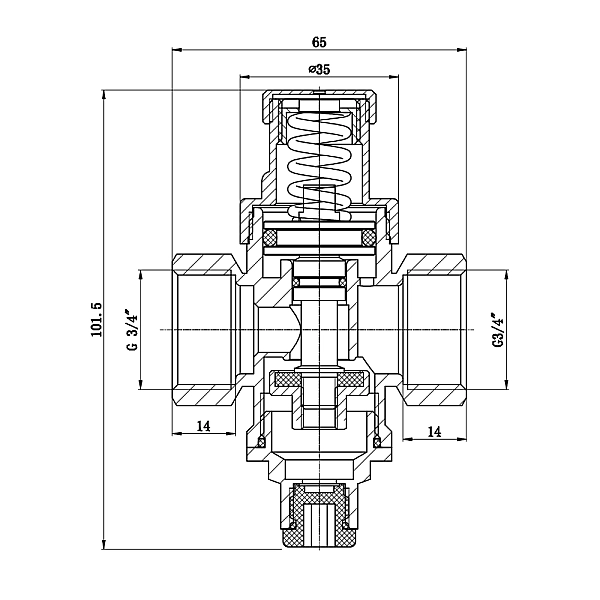 Редуктор Thermo Alliance Standart 3/4" SF241W20 - Фото - 2