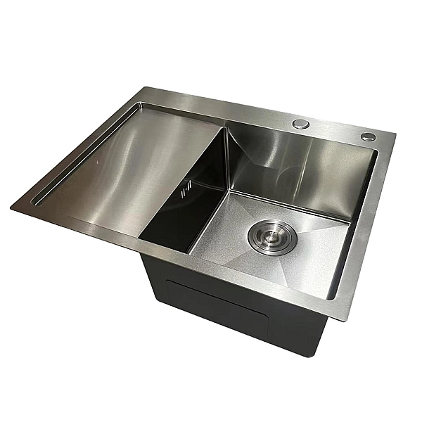 Мийка з нержавіючої сталі Mixxus MH6350R Nano-Silver (3.0/0.8) колір нержавійка (MI7046) - Фото - 2