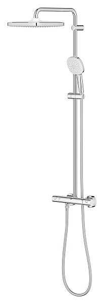 Душова система з термостатом для настінного монтажу Grohe Tempesta System 250 Cube (26689001) - Фото - 5